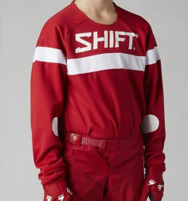 SHIFT MX21 White Label Haut Mens Motocross Jersey RED YOUTH XL 26698-003-YXL