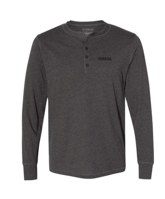 Yamaha New OEM REVS+ Henley Long Sleeve Tee Gray Men's XL VDF-21LRP-GY-XL