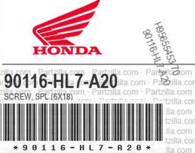 Honda Flange Screw Bolt QTY2 90101-SLC-A20