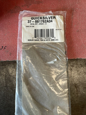 MERCURY QUICKSILVER Verado Decal Service Set 37-8M0114441 OEM