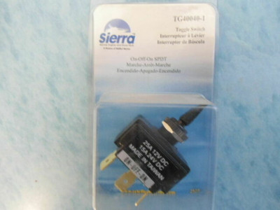 TG40040-1 Toggle Switch Sierra ON-OFF-ON SPDT 12V 1/2 ROUND 25AMPS