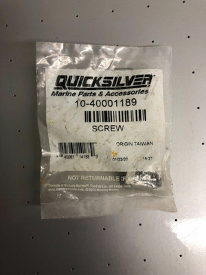 sun QUICKSILVER MERCURY SCREW 10-40001189 M10X20 - Sun Coast