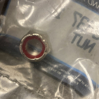 1970 Mercury 4 HP is genuine Quicksilver OEM propeller nut, part number 11-13437