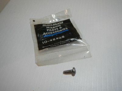 GENUINE MERCURY QUICKSILVER SCREW 10-48408 NEW OEM QTY 2