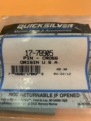 NEW OEM Mercury QuickSilver 17-78905 Cross Pin Ratchet Propeller Shaft
