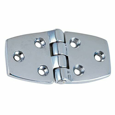 PERKO 0808DP0CHR chromeplated hinge is a durable marine-grade hardware component