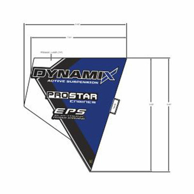 Polaris Fender Decal, Front, Bottom, Right, Genuine OEM Part 7188548, Qty 1