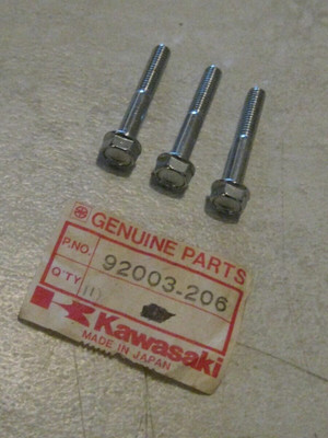 1973 Kawasaki Z1 900 These genuine Kawasaki 6x38mm flanged bolts, commonly used