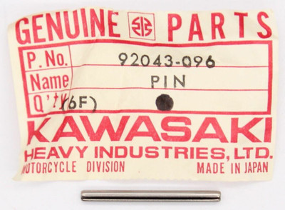 Kawasaki Tank Cap Fit Pin Part Number - 92043-096 QTY 2