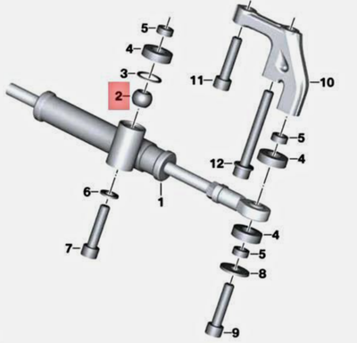1997 BMW K 1200 RS genuine BMW Joint Link (Part #31422314995) critical component