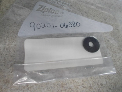 1980 Yamaha YZ125 is genuine Yamaha NOS (New Old Stock) OEM Plate Washer, part n