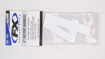 Factory Effex Number Decal '4' Part Number - 08-90054 - Sun Coast