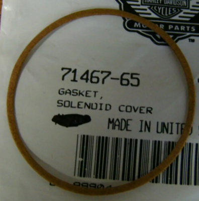 1965-1980 Harley-Davidson FL FLH Solenoid Cover Gasket NOS 71467-65