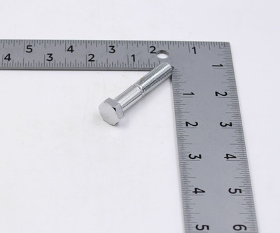 NOS OEM Harley Davidson 3/8"-24 x 2" Chrome Hex Head Bolt P/N 94258-91T QTY 3
