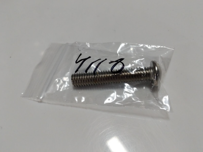 NOS OEM Harley Davidson Chrome 3/8"-16 x 2" Hex Socket Button Hd Screw P/N 4118