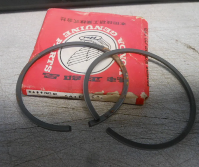 NOS 1974-1976 Honda MT250 Elsinore 4th O/S 1.00 Piston Ring Set 13015-358-003