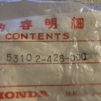 1979-1990 Honda XL250 XL500 XL600R XR600R NOS Left Signal Bracket 53102-428-000