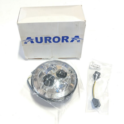 Universal 7" LED Headlight Aurora ALO-7-JHL Jeep Motorcycle Round QTY 1