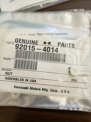 NOS 83-09 Kawasaki ZX GPz ZG EX VN 5mm Flanged Nut QTY2 92015-1306