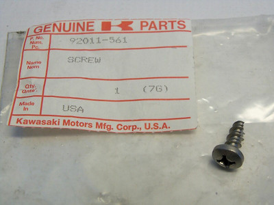 1982-1999 Kawasaki JS550 JS650 JH750 Hull Self Tapping Screw 92011-561 QTY3 NOS