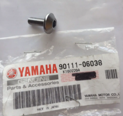 1998-2024 Yamaha Hex Socket Button Bolt NOS 90111-06038 QTY 2