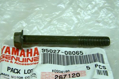 1980-2024 Yamaha Flange Bolt 95027-08065 Qty. 2 NOS OEM YZ YZF WR FZ R1 R6
