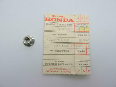 90118-961-000 NOS Honda Self Lock Nut 8mm 1981 1982 ATC250R S314w