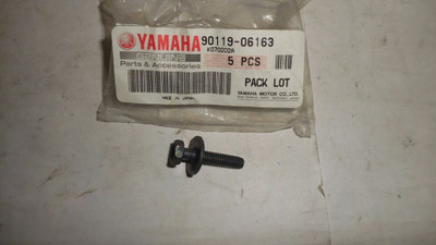 NOS Genuine Yamaha Bolt w/ Washer OEM 90119-06163 QTY2 NOS Genuine Yamaha Bolt w/ Washer OEM 90119-06163 QTY2