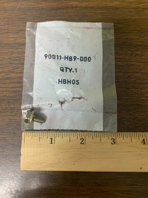 Honda 83-24 VT GL CBR CRF CR TRX 6x10 Flange Bolt New OEM 90011-HB9-000