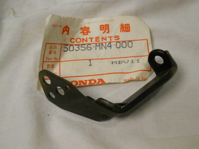 Honda NOS CBR600 F, 1987-90, Front Reflex Right Stay, # 50356-MN4-000 Honda NOS CBR600 F, 1987-90, Front Reflex Right Stay, # 50356-MN4-000