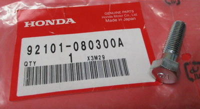 NOS Honda 1965-1985 Multi-Model Hex Bolt CR125M CB750 XL350 92101-08030-0A
