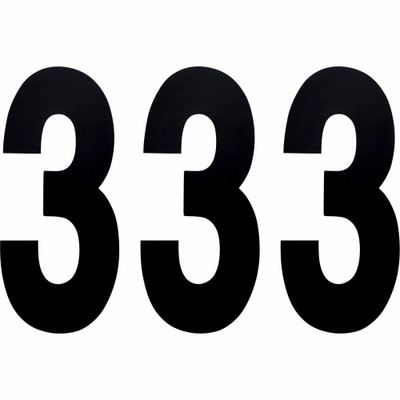 FACTORY EFFEX 8" BLACK #3 PRO NUMBER FOR NUMBER PLATE #FX02-4473