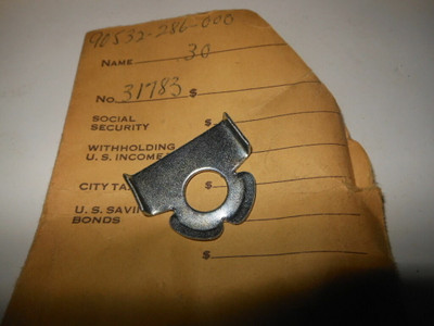 NOS OEM Honda CB350 CL350 SL350 Tongued Washer 90532-286-000