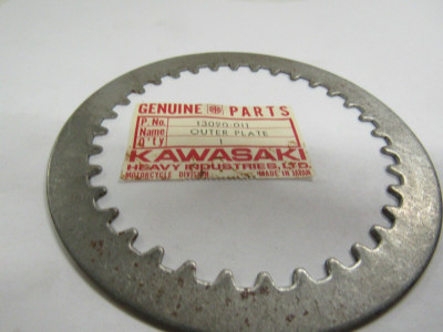 1969-1976 KAWASAKI NOS Outer Clutch Plate H1 F5 F8 F9 KH500 Mach III 13090-011