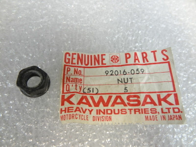 Kawasaki NOS NEW 92016-059 Connecting Rod Nut KZ ZX KZ1300 KZ750 KZ650 1974-83