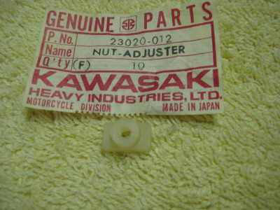 GENUINE NOS KAWASAKI OEM NOS 23020-012 NUT ADJUST