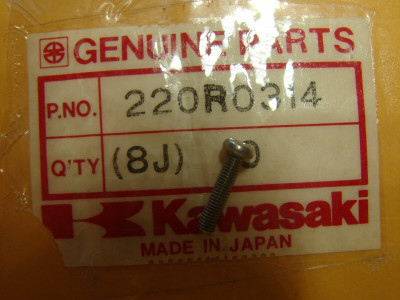 Kawasaki JB650 Jet Mate OEM 3x14 Shift Control Switch Screws 220R0314