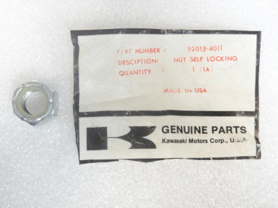 Kawasaki NOS NEW 92015-4011 Self Locking Nut KLT KLT200 Duckster