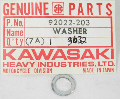 NOS 73-81 Kawasaki 8mm Plain Washer H1 H2 S1 S3 KH KZ KH500 OEM 92022-203 QTY 2
