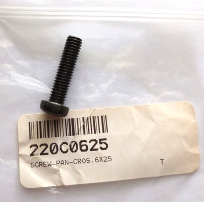 Kawasaki KX60, KDX80, KLF185 Screw 6X25 NOS 220C0625 (L-6538)