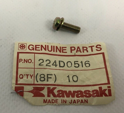 Kawasaki NOS NEW 224D0516 Screw 5x1 ZX ZX1000 Ninja