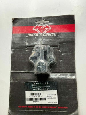 Biker's Choice Motorcycle Helmet Lock Black 492979