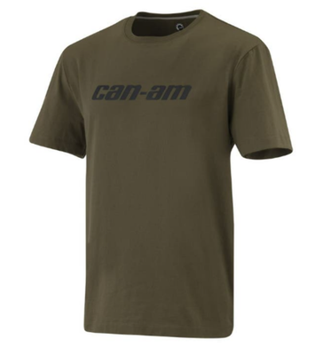 CAN-AM SIGNATURE MENS T SHIRT SMALL GREEN/BLACK 4544300405