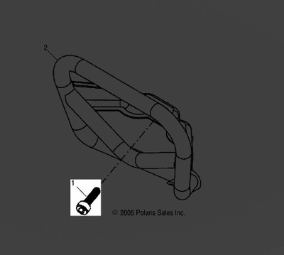 Polaris ATV Hex Bolt, Genuine OEM Part 0452620, Qty 1