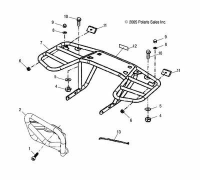 1990-2024 Polaris ATV Rear Reflector Genuine OEM 0450446 Qty 1