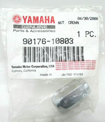 Yamaha 90176-10803-00 Nut Crown 901761080300 OEM