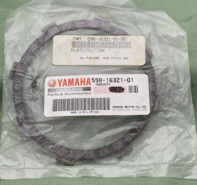 1974-2000 Yamaha YZ80 MX100 RT100 Friction Plate OEM 598-16321-01