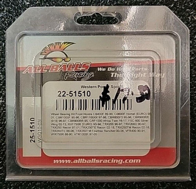 All Balls 22-51510 Front Wheel Bearing Kit Honda CBR600RR CBR1000RR NEW