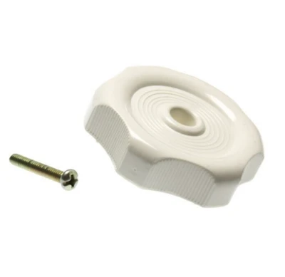 QTY 2 | RV DESIGNER White 1/2" Shaft Plastic Window Crank Knob H715