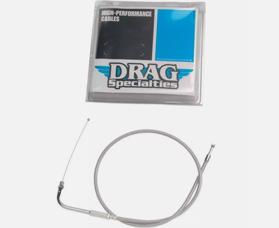 Drag Specialties 0650-0317 Alternative Length Braided Throttle Cable - 36.5in.